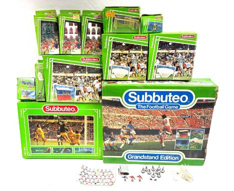 Large selection of Subbuteo Teams, sets and accessories including Grandstand Edition, Liverpool, Liverpool 2nd, Arsenal 2nd a