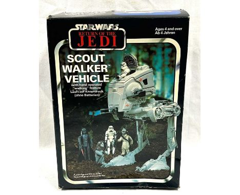 Palitoy vintage Star Wars Return of the Jedi Scout Walker, Excellent complete, within Good opened box, includes instructions.