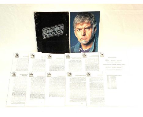 Star Wars vintage The Empire Strikes Back Original Press Pack Production Information Folder, includues Production Information