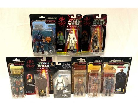 Hasbro Star Wars Black Series Credit Series, Episode 1 20th Anniversary &amp; 50th Anniversary 6" figures x 9 including Kuiil