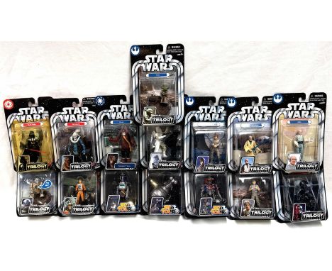 Hasbro Star Wars The Original Trilogy Collection 3 3/4" figures x 15 including Star Tours figures x 3, R2-D2, Snowtrooper, Bi