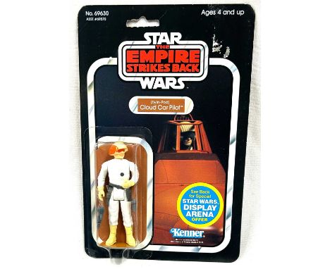 Kenner Star Wars vintage Empire Strikes Back Cloud Car Pilot 3 3/4" figure, Mint, within Mint bubble, upon Good (sticker wear