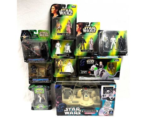 Hasbro Star Wars Power of the Force 2 3/4" figure Deluxe, Twin packs &amp; Creature sets x 10 including Millennium Falcon CD-