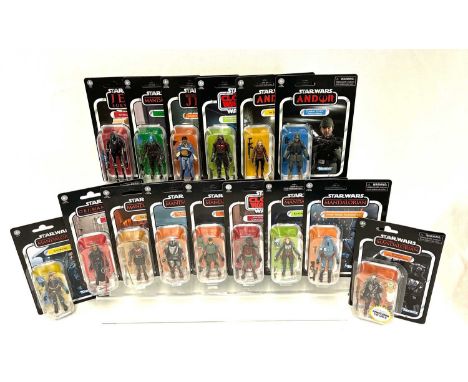 Hasbro Star Wars Vintage Collection 3 3/4" figures x 15 including Mandalorian Super Commando, Axe Woves, Mandalorian Super Co