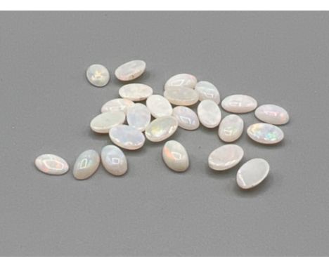 24 x Opal oval cabochons 5mm x 3mm