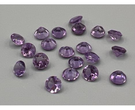 20 x Amethyst round 6mm stones