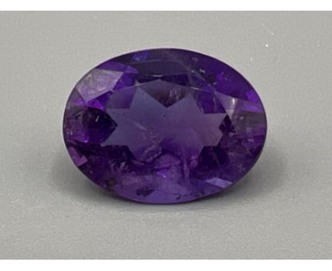 Oval Amethyst 7.76ct oval 16mm x 12mm stone