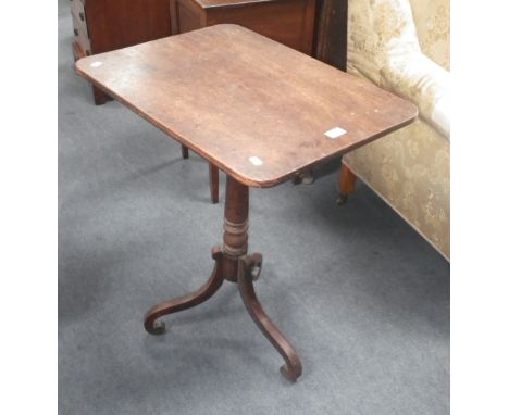 A 19th century mahogany tripod table