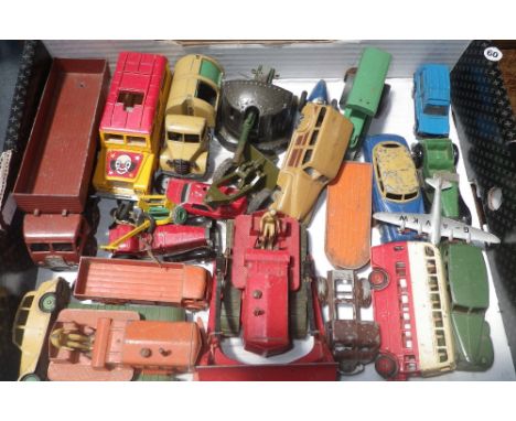 A Dinky Super Toys Tractor, a Foden truck and other Dinky and die-cast toys