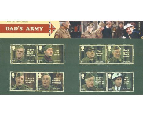 Dads Army mint stamp presentation pack 557. Face value £9+. Good condition. All autographs come with a Certificate of Authent