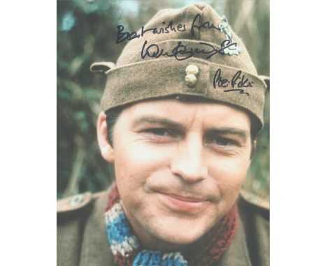 Dads Army Private Pike portrait 8x10 photo signed by actor Ian Lavender. Good condition. All autographs come with a Certifica