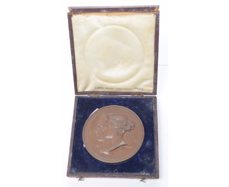 A cased Great Exhibition 1851 broze prize medalAwarded to R Hosking.classI., R Hosking (466) of the Perran Foundry, Falmouth,