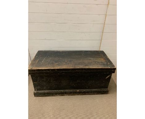A wooden trunk (H48cm W103cm D47cm)