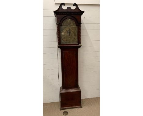 A mahogany longcase clock, the brass dial with the makers name John Glasgow (H220cm) 