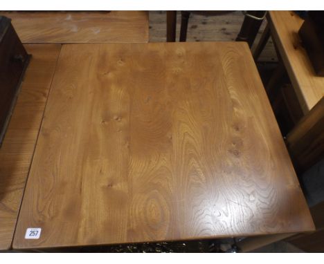 2'3" square Ercol light elm table 