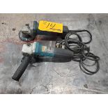 Makita (2) 4-1/2" Angle Grinders