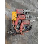 Milwaukee (3) 1/2" Magnum Hvy Duty Drills