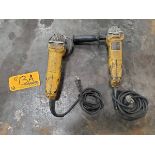 DeWalt (2) 4-1/2" Angle Grinders