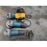 Makita (3) 4-1/2" Angle Grinders