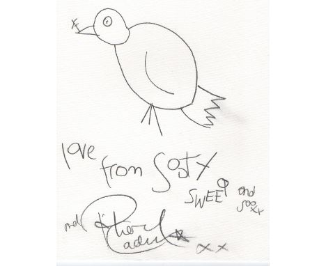 Sooty and Friends with Richard Cadell - Pencil, 29.7cm x 21cm. Signed and glazed. British children's television series, creat