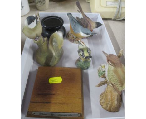 A collection of Royal Worcester birds and another
