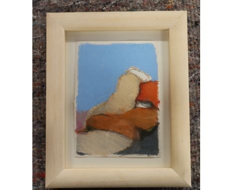 Brian Love, pastel "Model with white hair"&nbsp; 7ins x 10ins&nbsp;