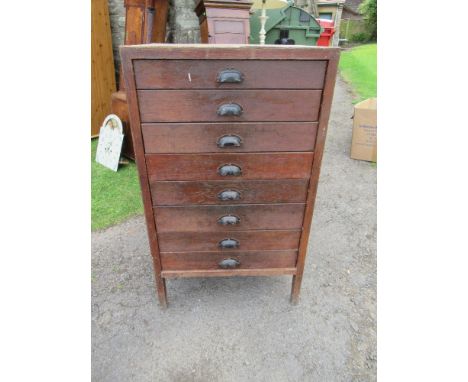 An eight drawer apple rack / storage unit together with various tools, plugs etc&nbsp;
