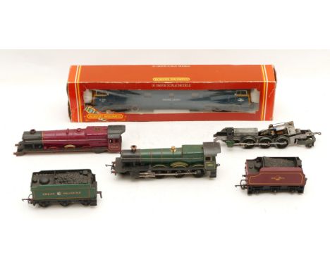 Hornby Railways; 00 gauge B.R Class 52 diesel engine (boxed) with two loose loco's and tenders 'Princess Elizabeth' and 'Albe