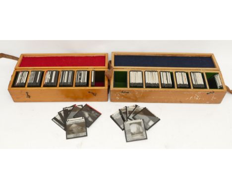 Magic Lantern Slides: Scenes of Europe: A large collection of 182 glass lantern slides depicting topographical and touristic 