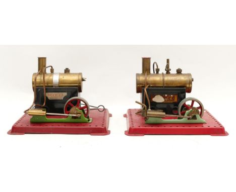 Mamod; Two live steam stationary engines No562.