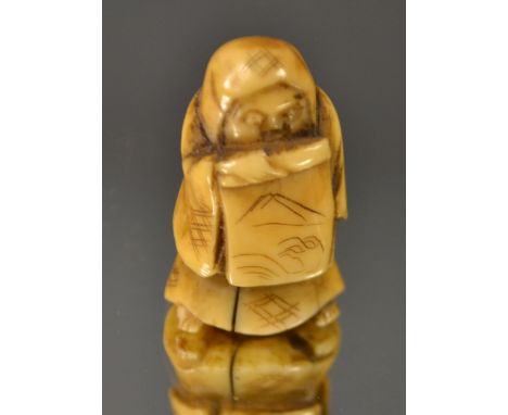 An ivory netsuke