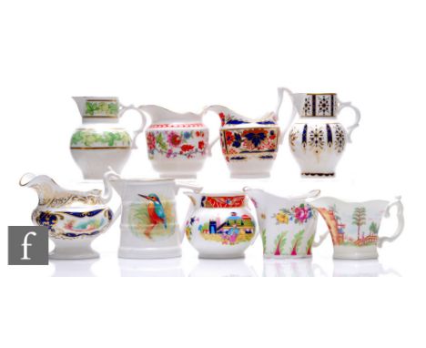A collection of later 20th Century assorted Royal Worcester jugs, comprising Kingfisher Barrel, Oriental Garden, Nelson Imari