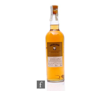 A bottle of Aberlour 1989 Dunnage Matured Millennium single Highland malt scotch whisky, limited edition 079/360.  PLEASE VIE