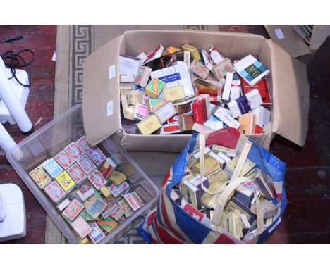 A large selection of vintage matchboxes &amp; cigarette packets 