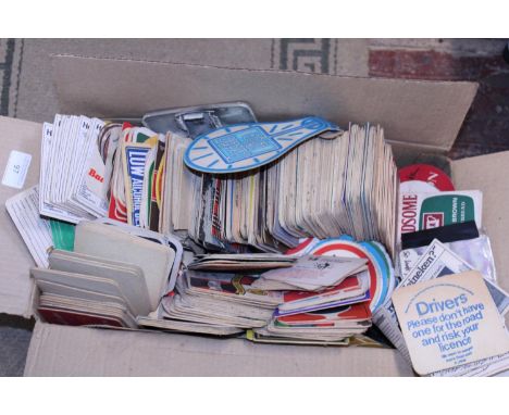 A large quantity of vintage beer mats etc 