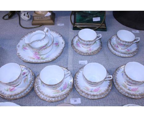 A vintage Collingwoods bone china tea service.  Postage unavailable 