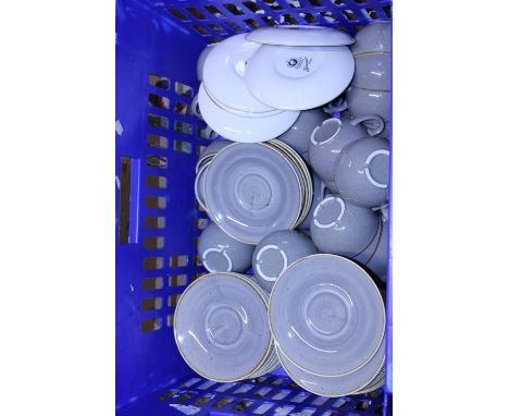 A basket of good quality restaurant standard coffee cups &amp; saucers.  Postage unavailable 