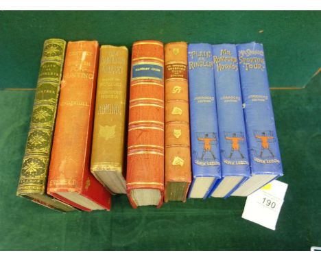 Collection of John Leech books 3 editions dated 1926, by Whitefriars Press, calf bound copy, Mr Sponges Sporting Tour first e