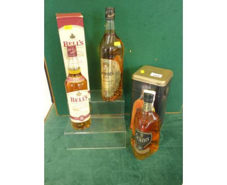 Bells extra special old Scotch whisky aged 8 years in original packaging 70cl bottle a Grants 12 year old oak cask selection 