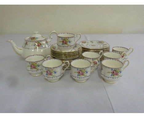 Royal Albert fine boned china reg no. 778676 part tea service to include a tea pot, sandwich plates, cups and saucers  (32)