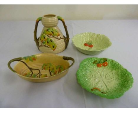 Carltonware porcelain to include a jug and three dishes