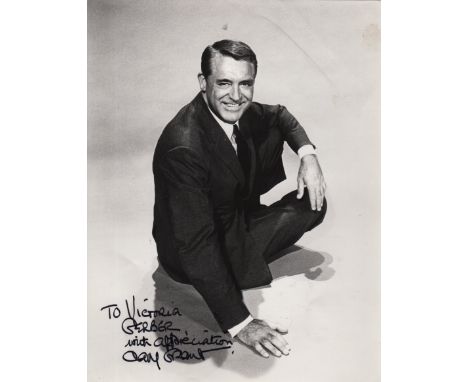  GRANT CARY: (1904-1986) British-born American Actor, Academy Award winner. A good vintage signed and inscribed 7.5 x 10 phot