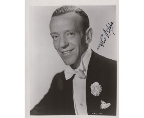 ASTAIRE &amp; ROGERS: Fred Astaire (1899-1987) American Actor &amp; Dancer, Academy Award winner. Signed 8 x 10 photograph of