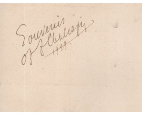 OPERA: Selection of vintage signed cards, pieces and album pages etc., by various opera singers including Feodor Chaliapin, E
