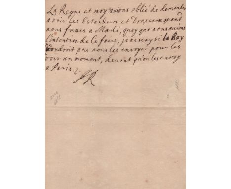  JAMES II & VII: (1633-1701) King of England & Ireland and King of Scotland (as James VII) 1685-88. A good A.L.S., with his i