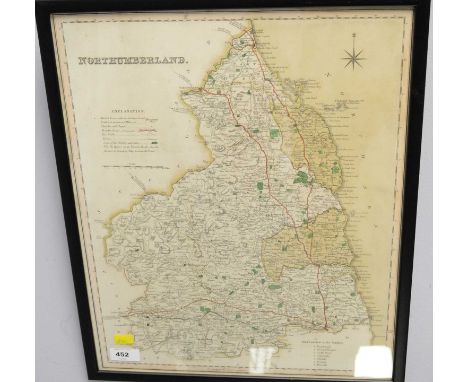 A group of four maps, comprising; an Ordnance Survey map of Cumbria, 35 x 49.5cms; a map of Monmouth and surroundings, 15 x 2