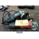 LOT OF (2) ANGLE GRINDERS, BOSCH, MILWAUKEE