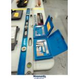 (3) EMPIRE, ROCKRIVER, STARRETT, FOWLER LEVELER