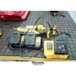LOT OF (2) DEWALT CORDLESS FLASHLIGHTS