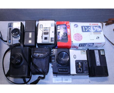 A selection of vintage cameras 